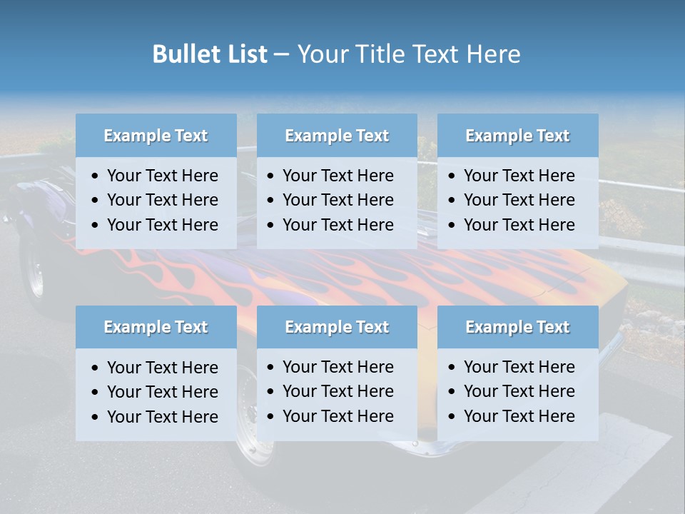 Car Show Old Timer Motor PowerPoint Template