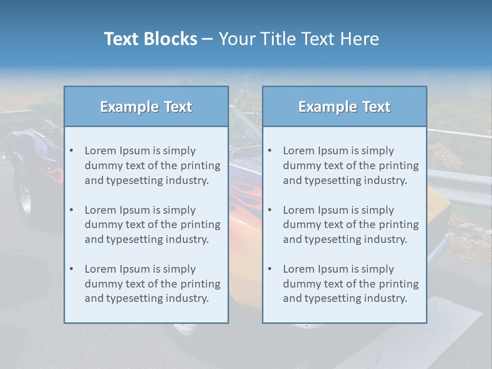 Car Show Old Timer Motor PowerPoint Template