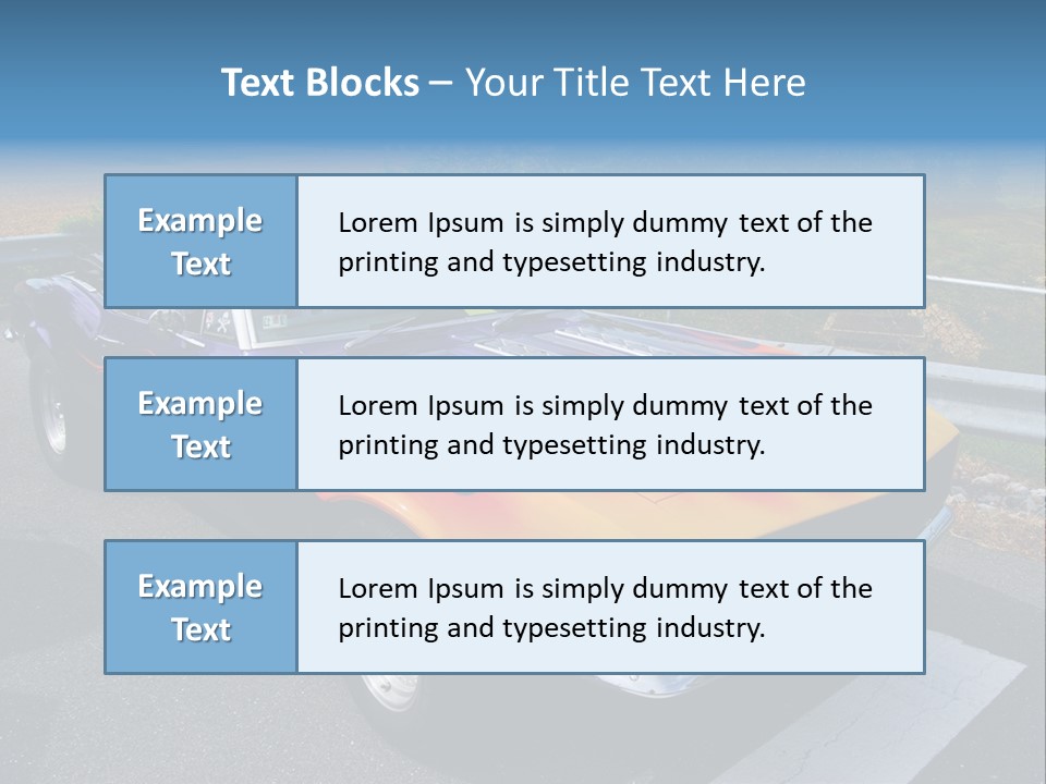Car Show Old Timer Motor PowerPoint Template