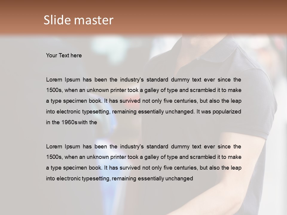 Driver Male Automobile PowerPoint Template