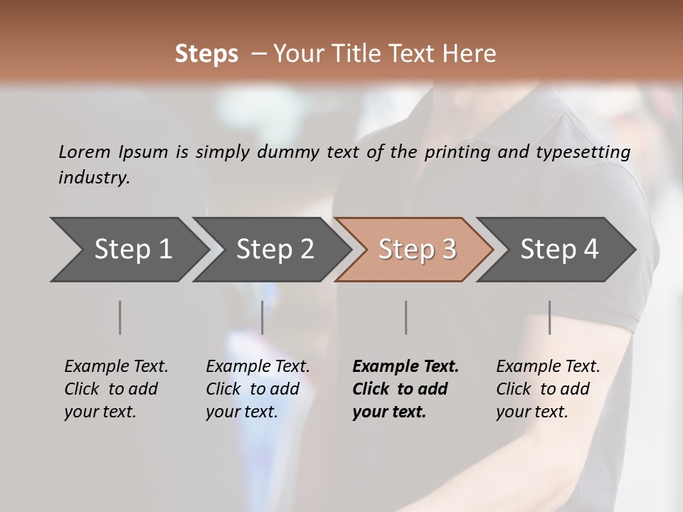 Driver Male Automobile PowerPoint Template