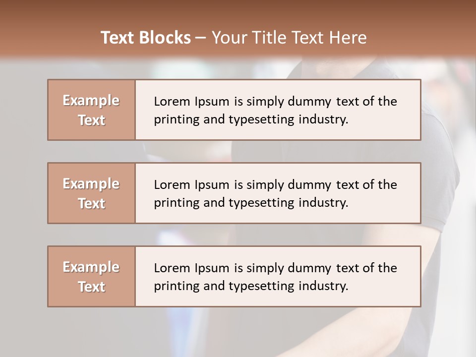Driver Male Automobile PowerPoint Template