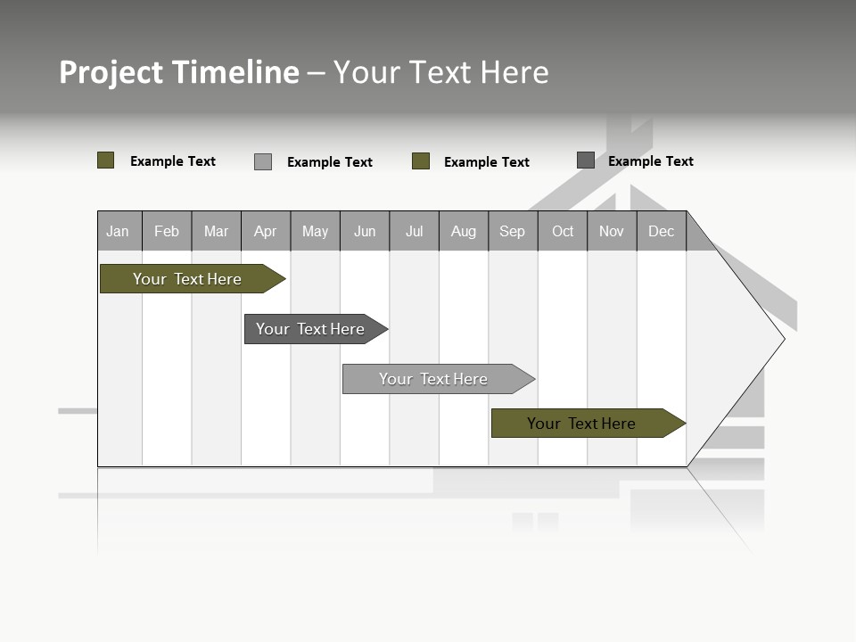 A Black And White House On A White Background PowerPoint Template
