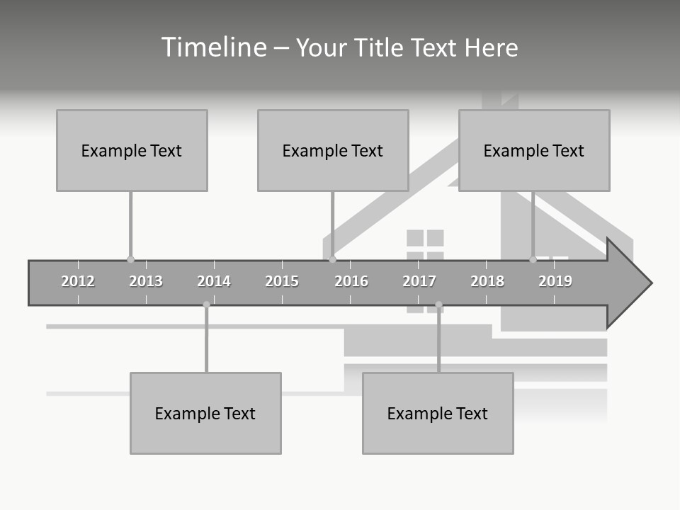 A Black And White House On A White Background PowerPoint Template