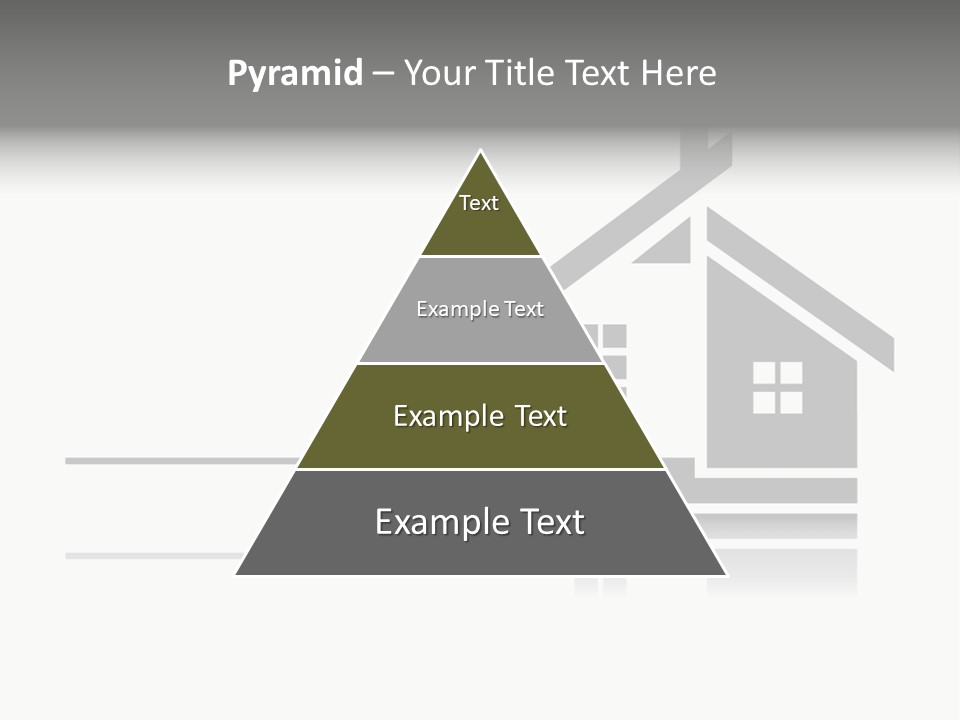 A Black And White House On A White Background PowerPoint Template