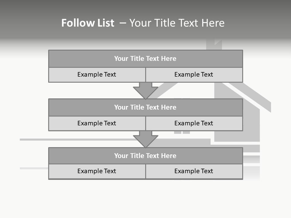 A Black And White House On A White Background PowerPoint Template