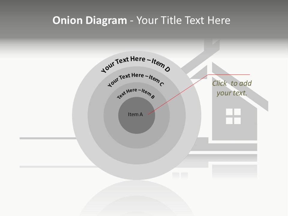 A Black And White House On A White Background PowerPoint Template