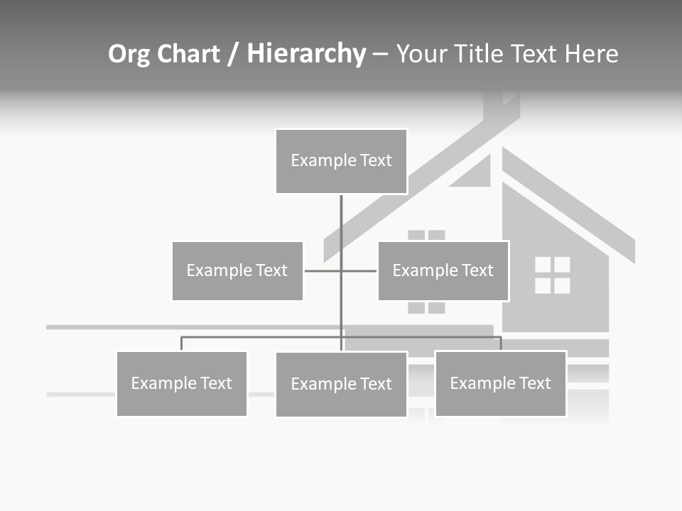 A Black And White House On A White Background PowerPoint Template