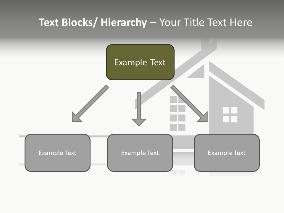 A Black And White House On A White Background PowerPoint Template