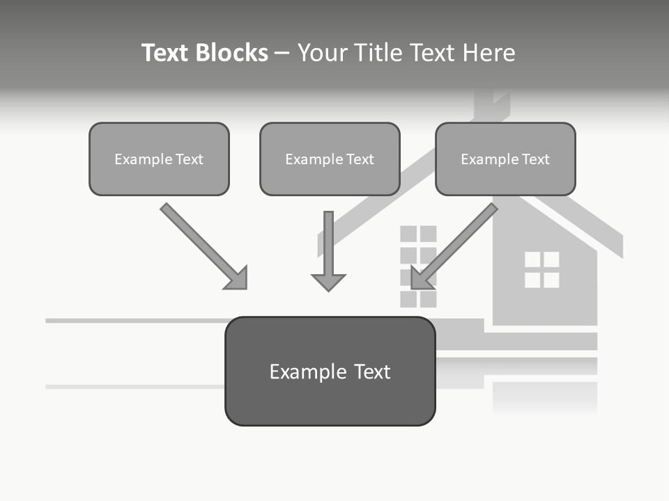 A Black And White House On A White Background PowerPoint Template