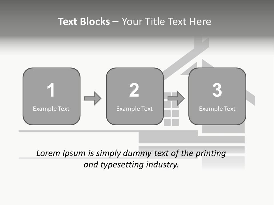 A Black And White House On A White Background PowerPoint Template