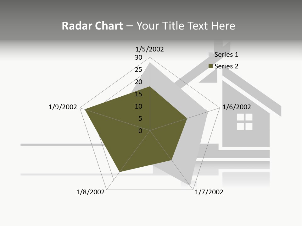 A Black And White House On A White Background PowerPoint Template