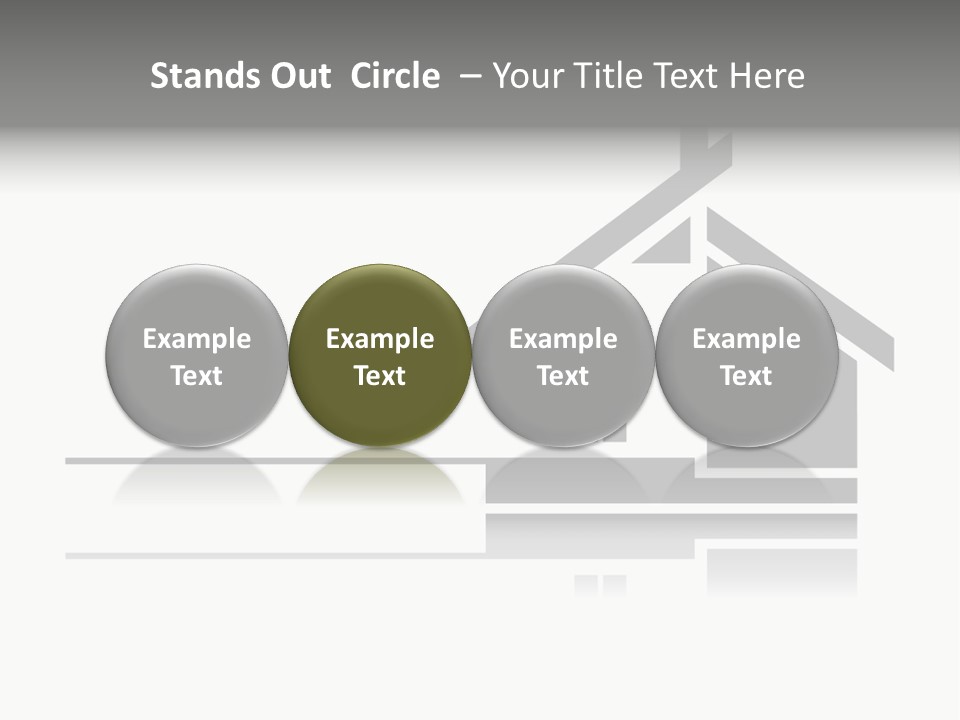 A Black And White House On A White Background PowerPoint Template