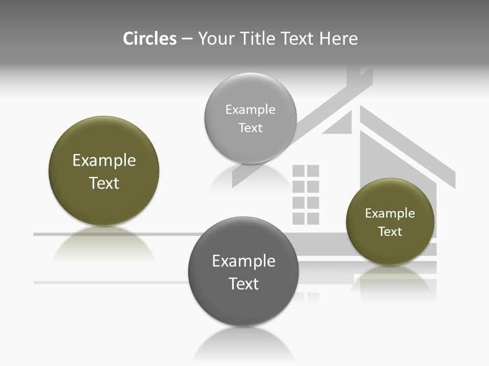 A Black And White House On A White Background PowerPoint Template