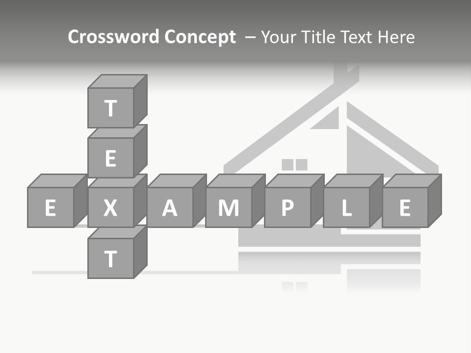 A Black And White House On A White Background PowerPoint Template