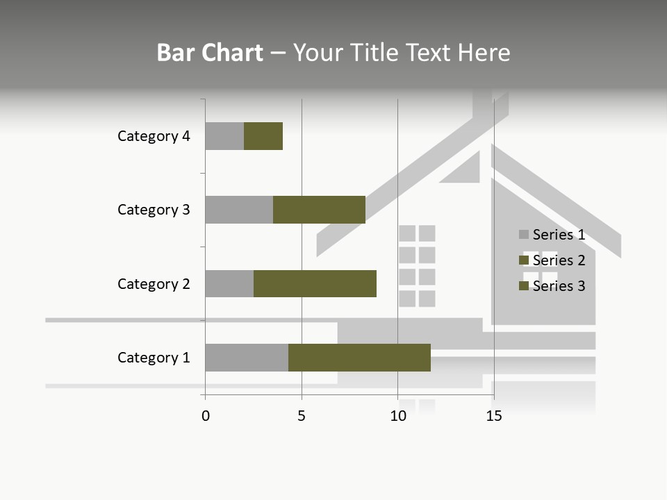 A Black And White House On A White Background PowerPoint Template
