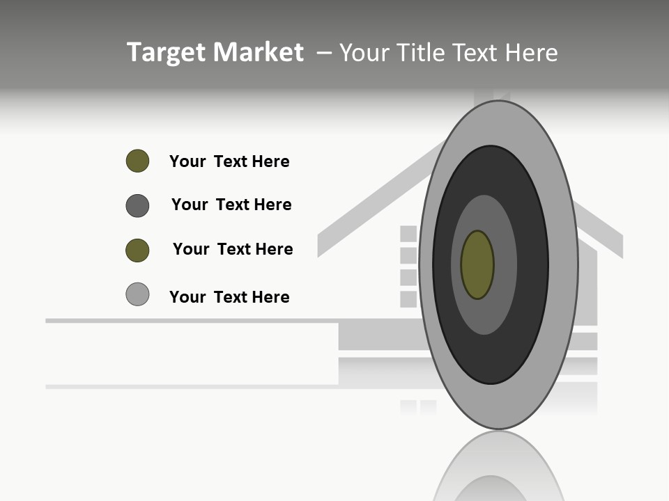 A Black And White House On A White Background PowerPoint Template