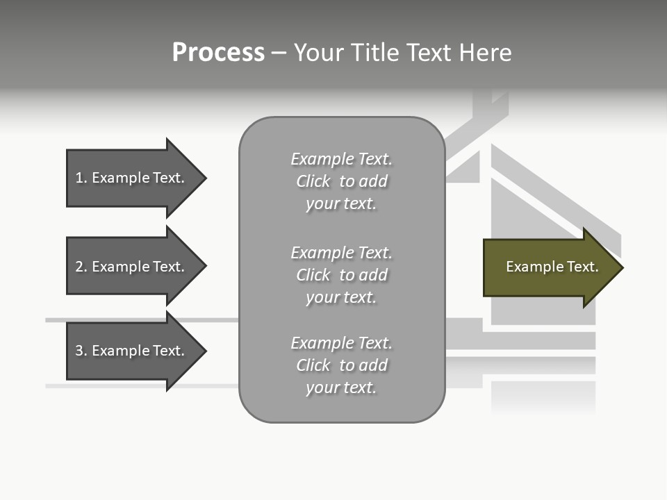 A Black And White House On A White Background PowerPoint Template