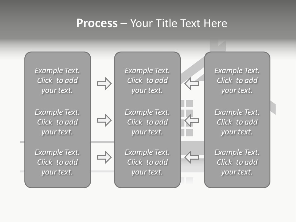 A Black And White House On A White Background PowerPoint Template