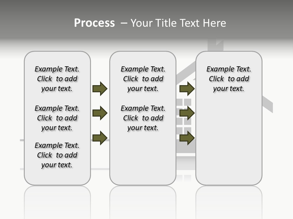 A Black And White House On A White Background PowerPoint Template