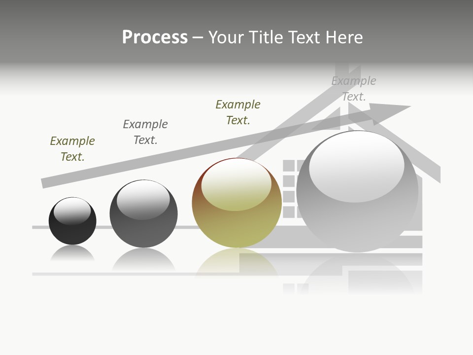 A Black And White House On A White Background PowerPoint Template