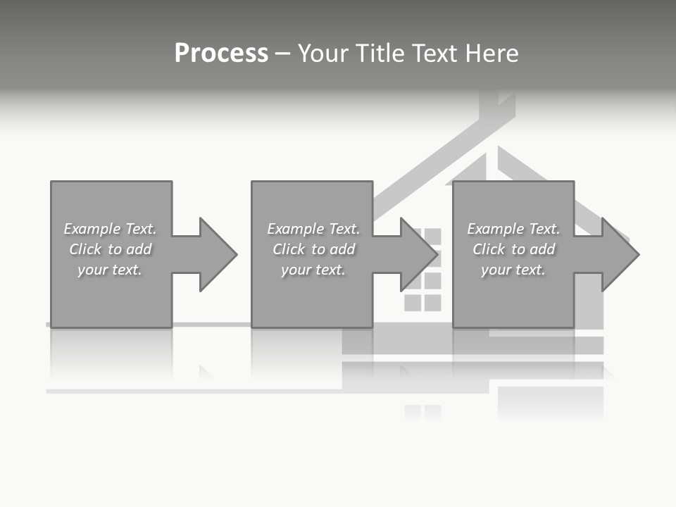 A Black And White House On A White Background PowerPoint Template