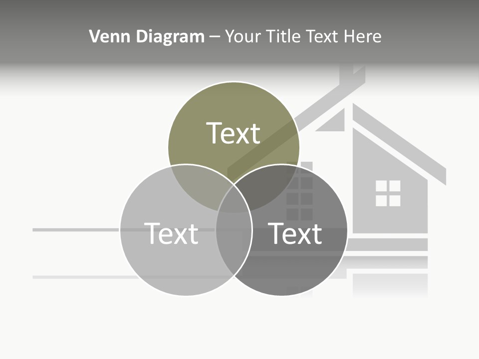 A Black And White House On A White Background PowerPoint Template