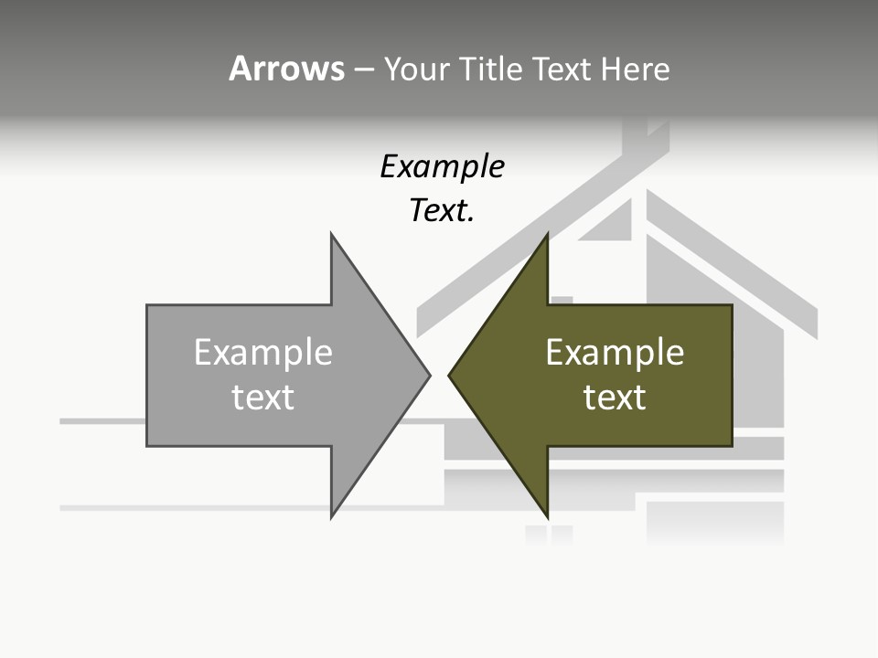 A Black And White House On A White Background PowerPoint Template