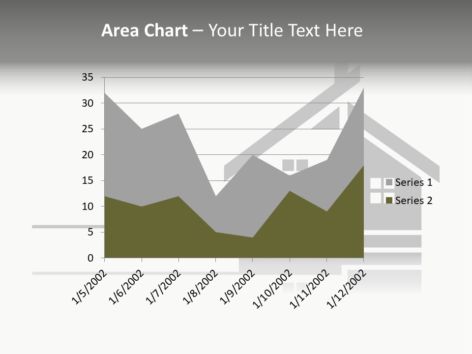 A Black And White House On A White Background PowerPoint Template