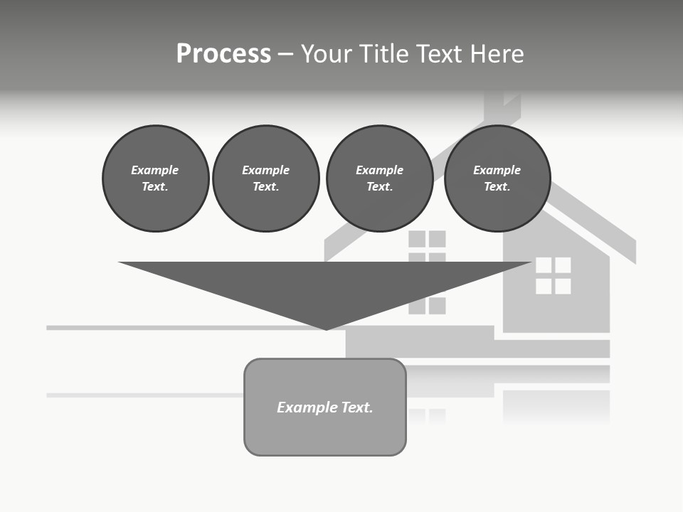 A Black And White House On A White Background PowerPoint Template