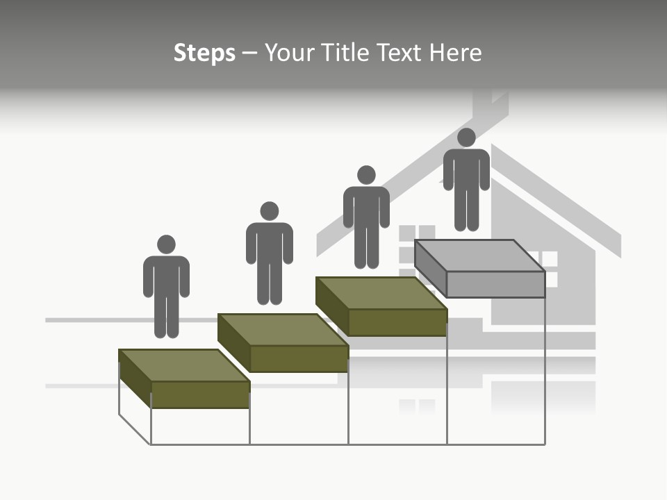 A Black And White House On A White Background PowerPoint Template
