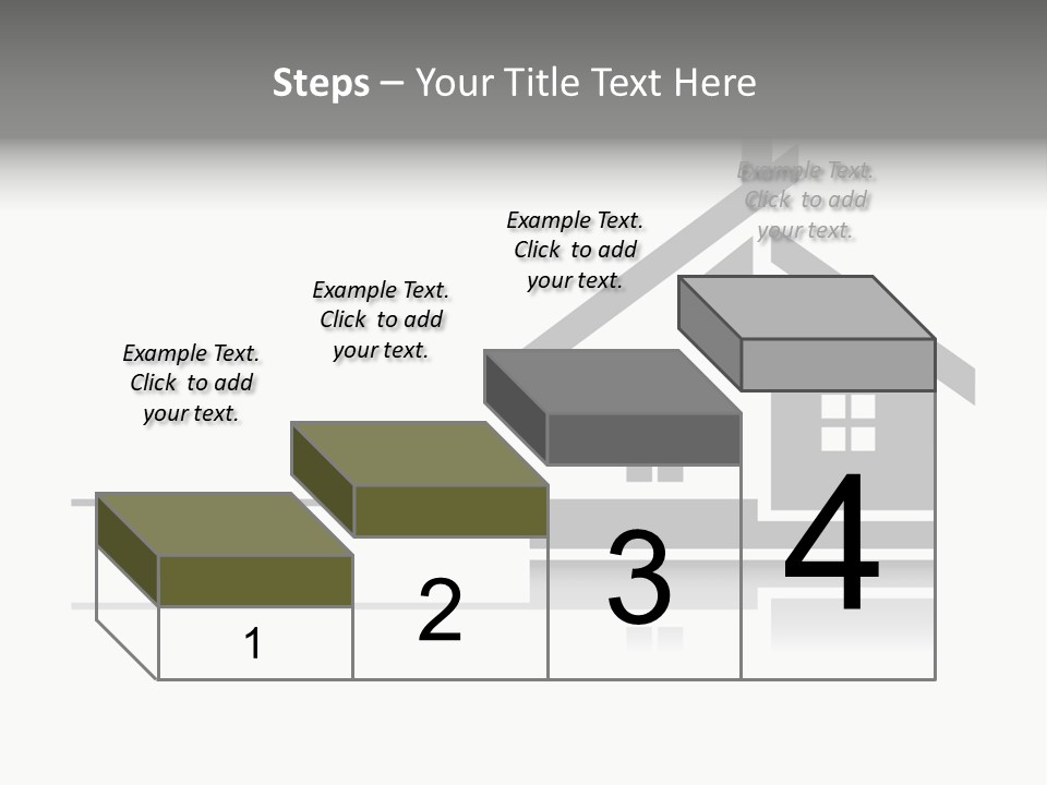 A Black And White House On A White Background PowerPoint Template