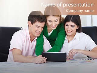 Job Read Finger PowerPoint Template