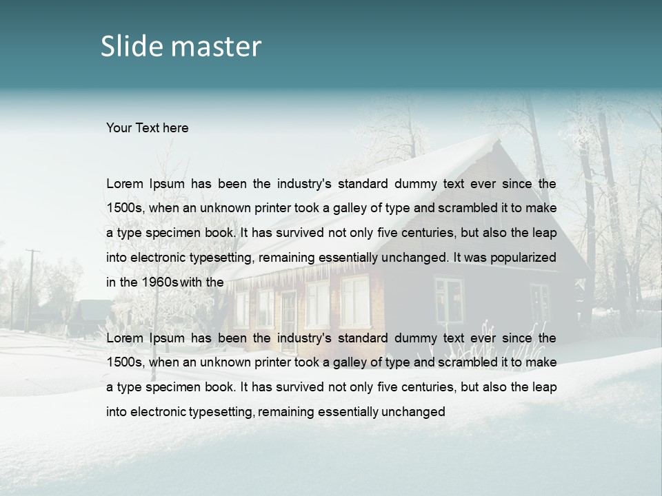 Season Nobody Village PowerPoint Template