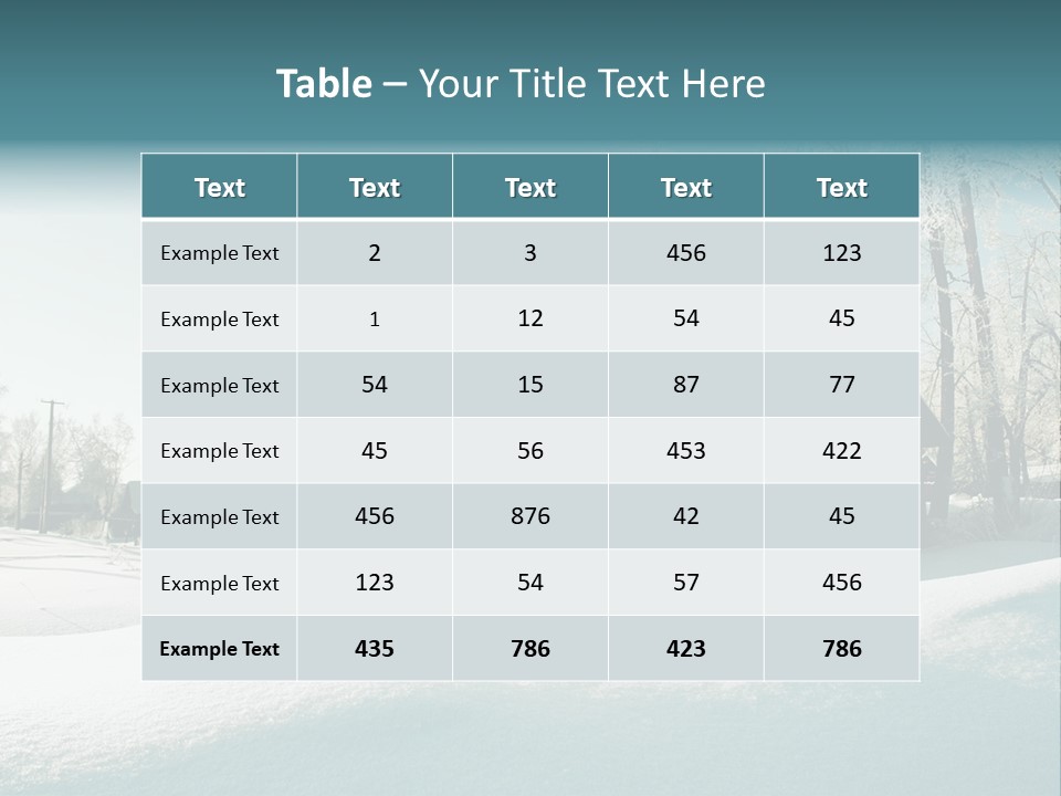 Season Nobody Village PowerPoint Template