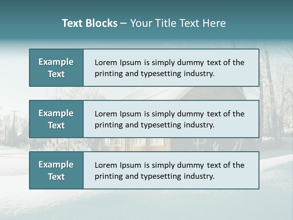 Season Nobody Village PowerPoint Template