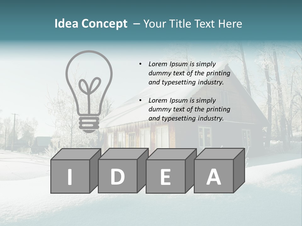 Season Nobody Village PowerPoint Template