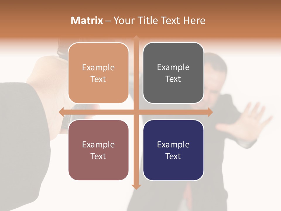 Crime Holding Stress PowerPoint Template
