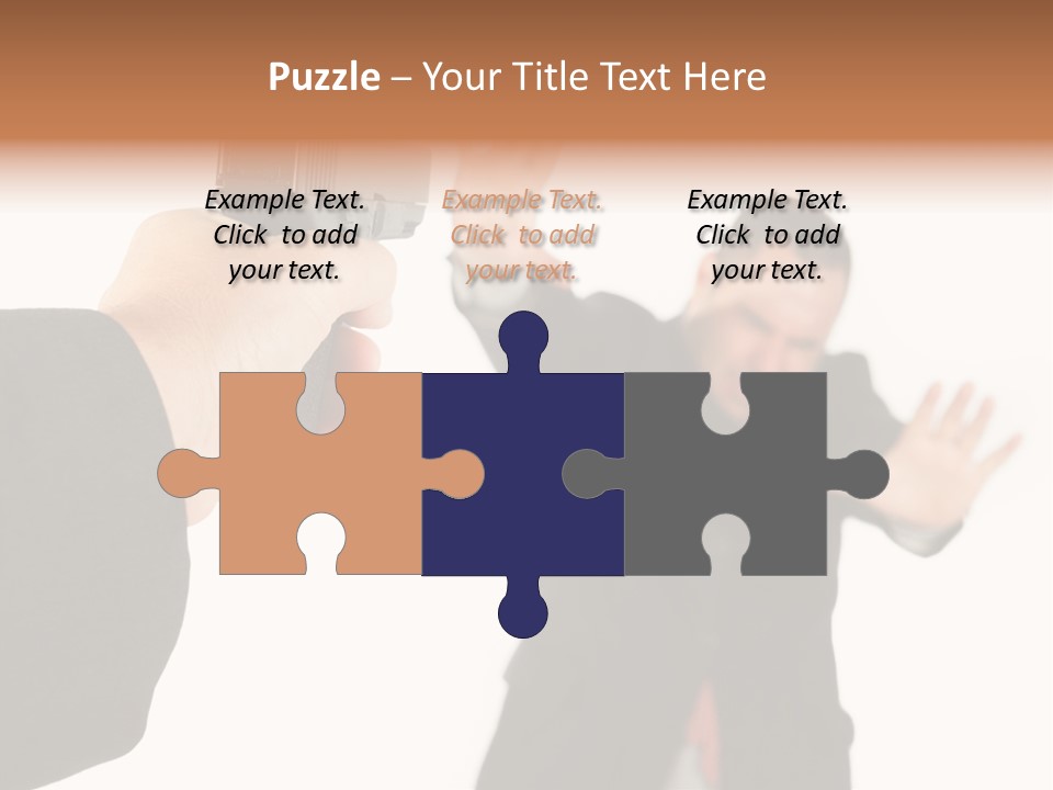 Crime Holding Stress PowerPoint Template