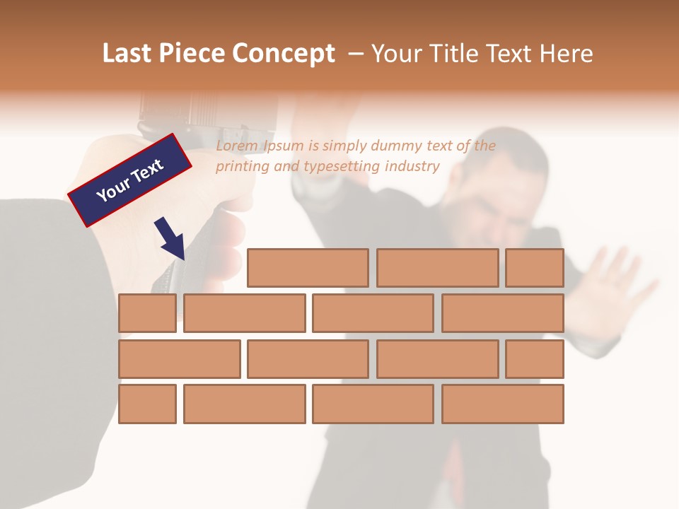 Crime Holding Stress PowerPoint Template
