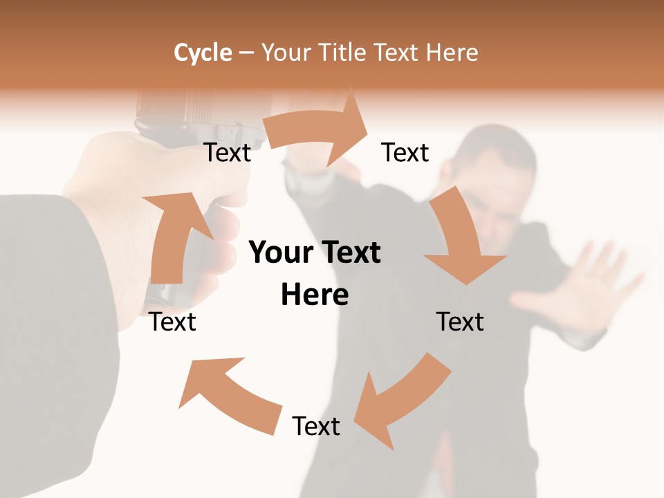 Crime Holding Stress PowerPoint Template