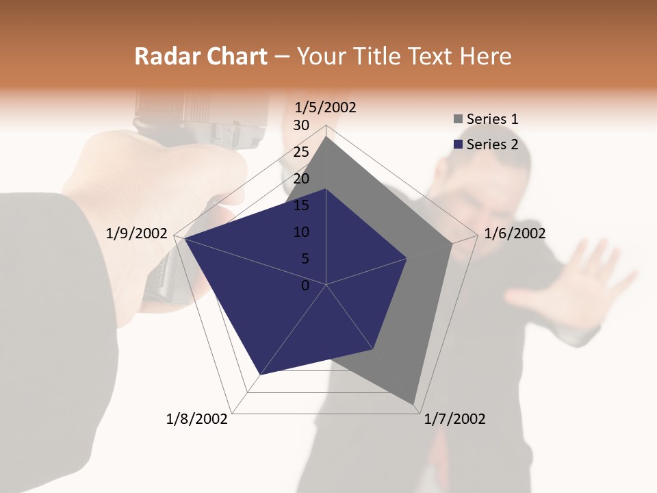 Crime Holding Stress PowerPoint Template