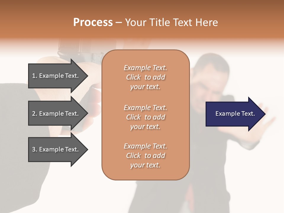 Crime Holding Stress PowerPoint Template