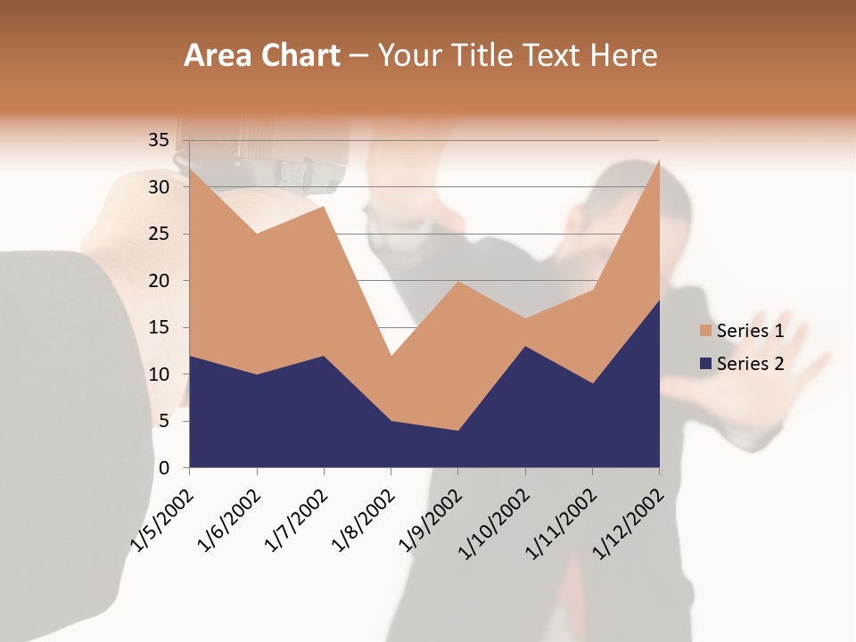 Crime Holding Stress PowerPoint Template