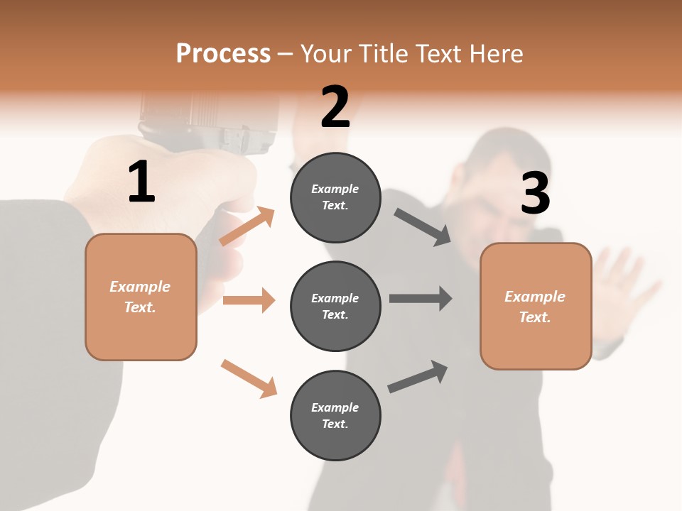 Crime Holding Stress PowerPoint Template