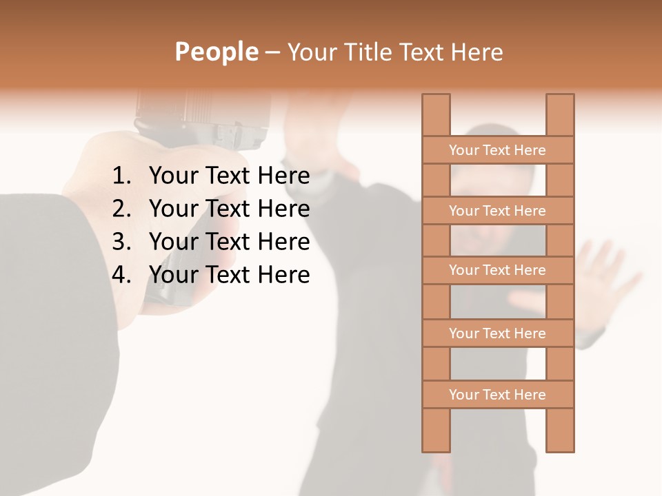 Crime Holding Stress PowerPoint Template