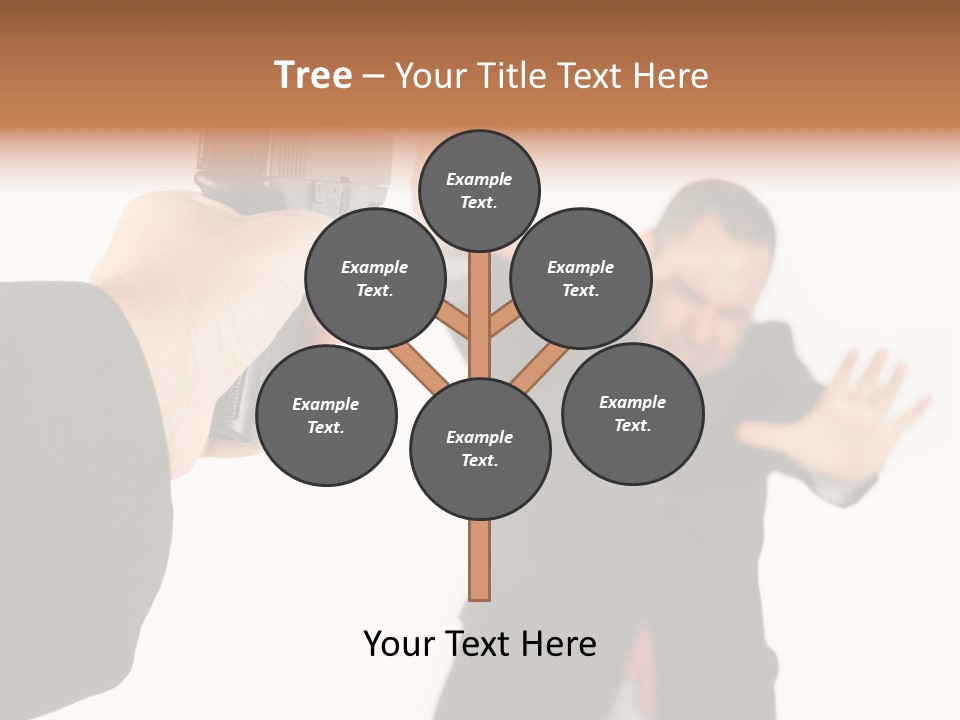 Crime Holding Stress PowerPoint Template