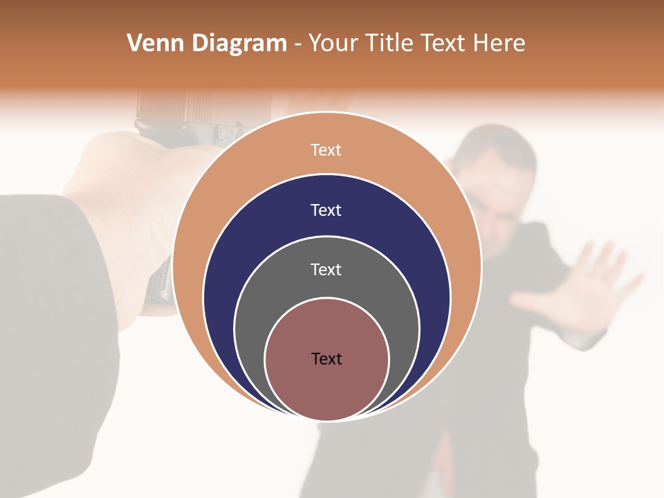Crime Holding Stress PowerPoint Template