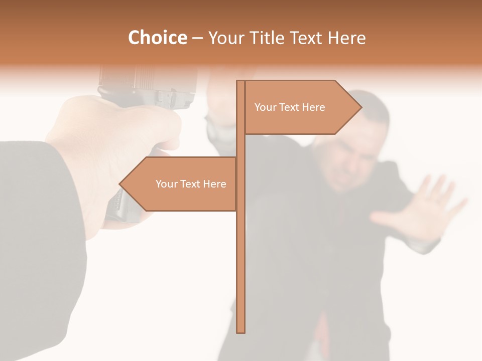 Crime Holding Stress PowerPoint Template