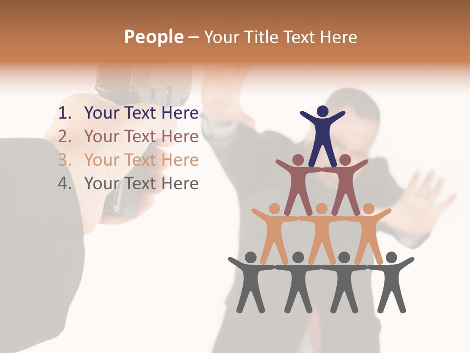 Crime Holding Stress PowerPoint Template